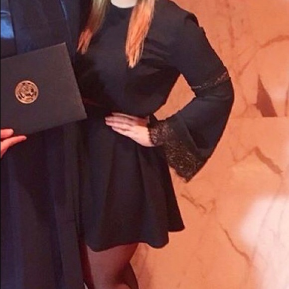 Mossimo Navy Blue Bell Sleeved Dress - Picture 8 of 10